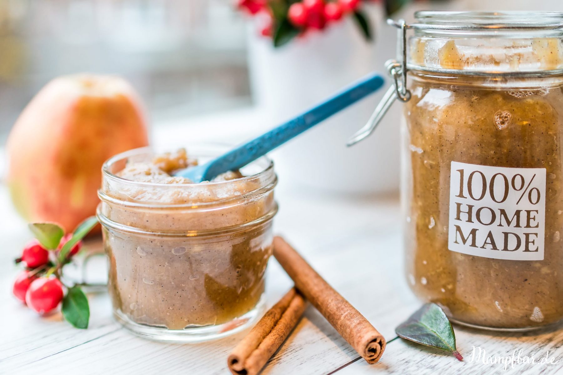 Selbst gemachtes Apfelmus ohne Zucker | mampfbar Selbst gemachtes Apfelmus ohne Zucker | mampfbar