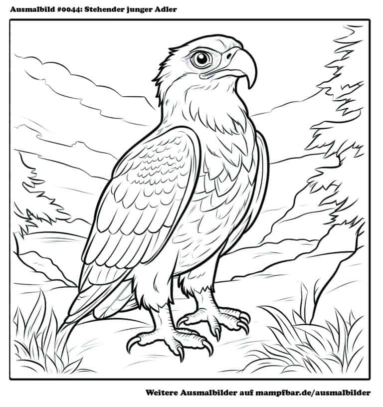 Adler Ausmalbilder: Entdecke die majestätische Welt der Adler und lass deiner Kreativität freien Lauf!