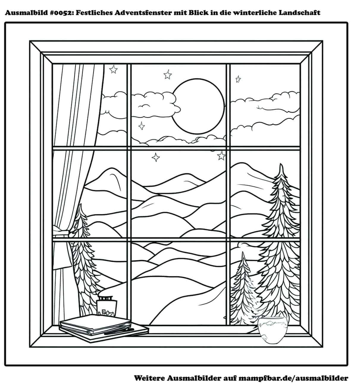 Die 10 schönsten Ausmalbilder für den Advent  mampfbar