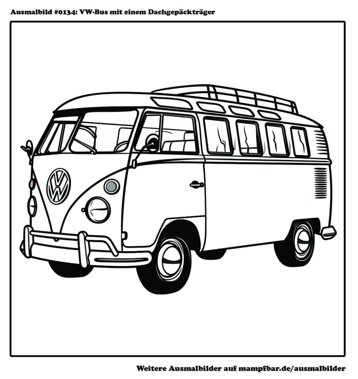 10 schöne Bus-Ausmalbilder zum Ausdrucken | mampfbar