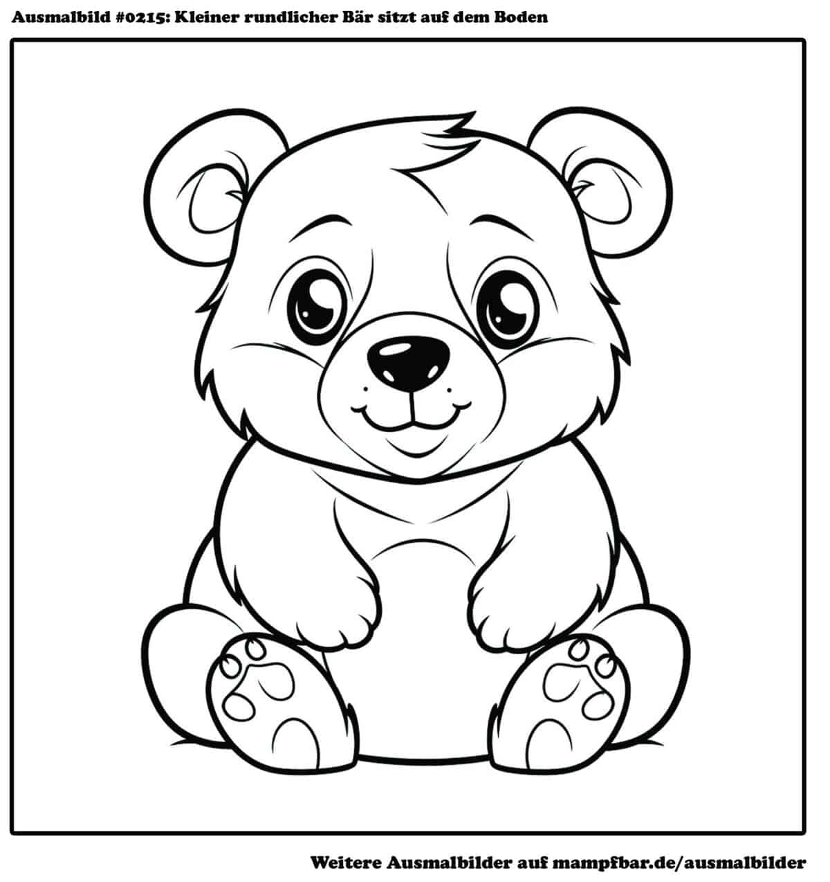 Bärenstark Entspannen: Süße Bären Ausmalbilder für Groß und Klein!