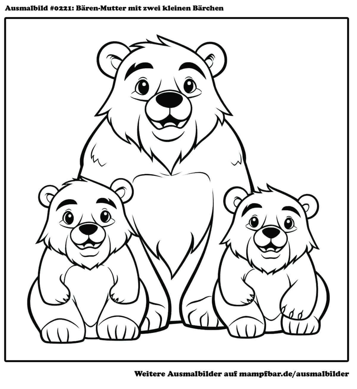 Bärenstark Entspannen: Süße Bären Ausmalbilder für Groß und Klein!