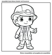 10 schöne Detektiv-Ausmalbilder zum Ausdrucken | mampfbar