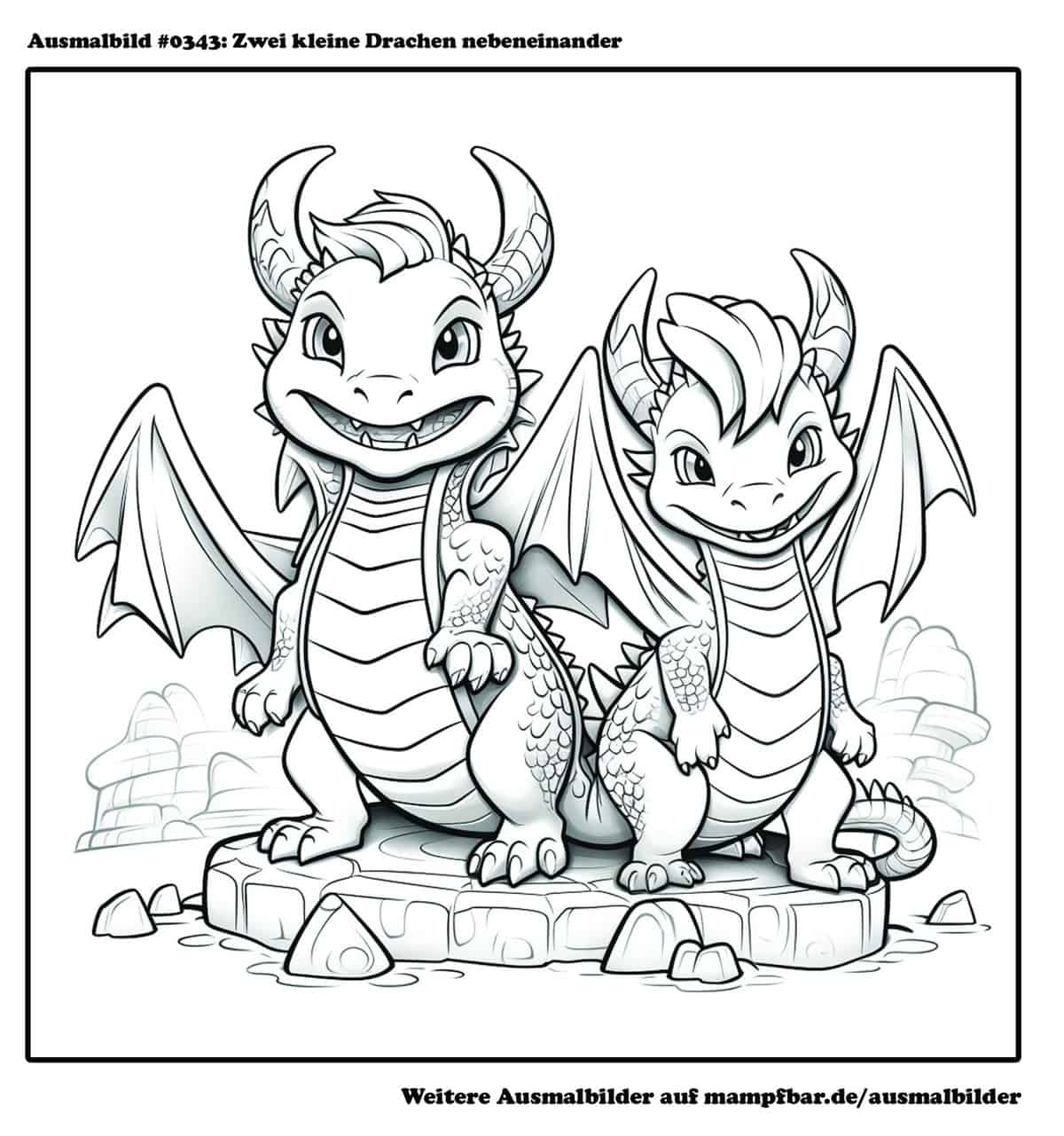  Foto zu 10 schöne Drachen-Ausmalbilder zum Ausdrucken 