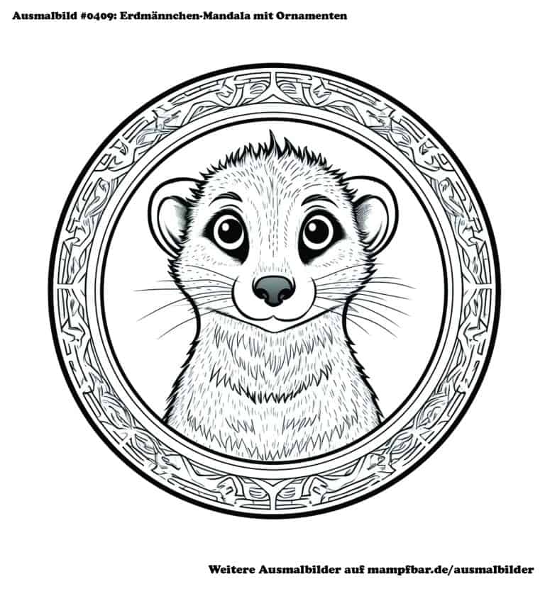 9 schöne Erdmännchen-Ausmalbilder zum Ausdrucken | mampfbar