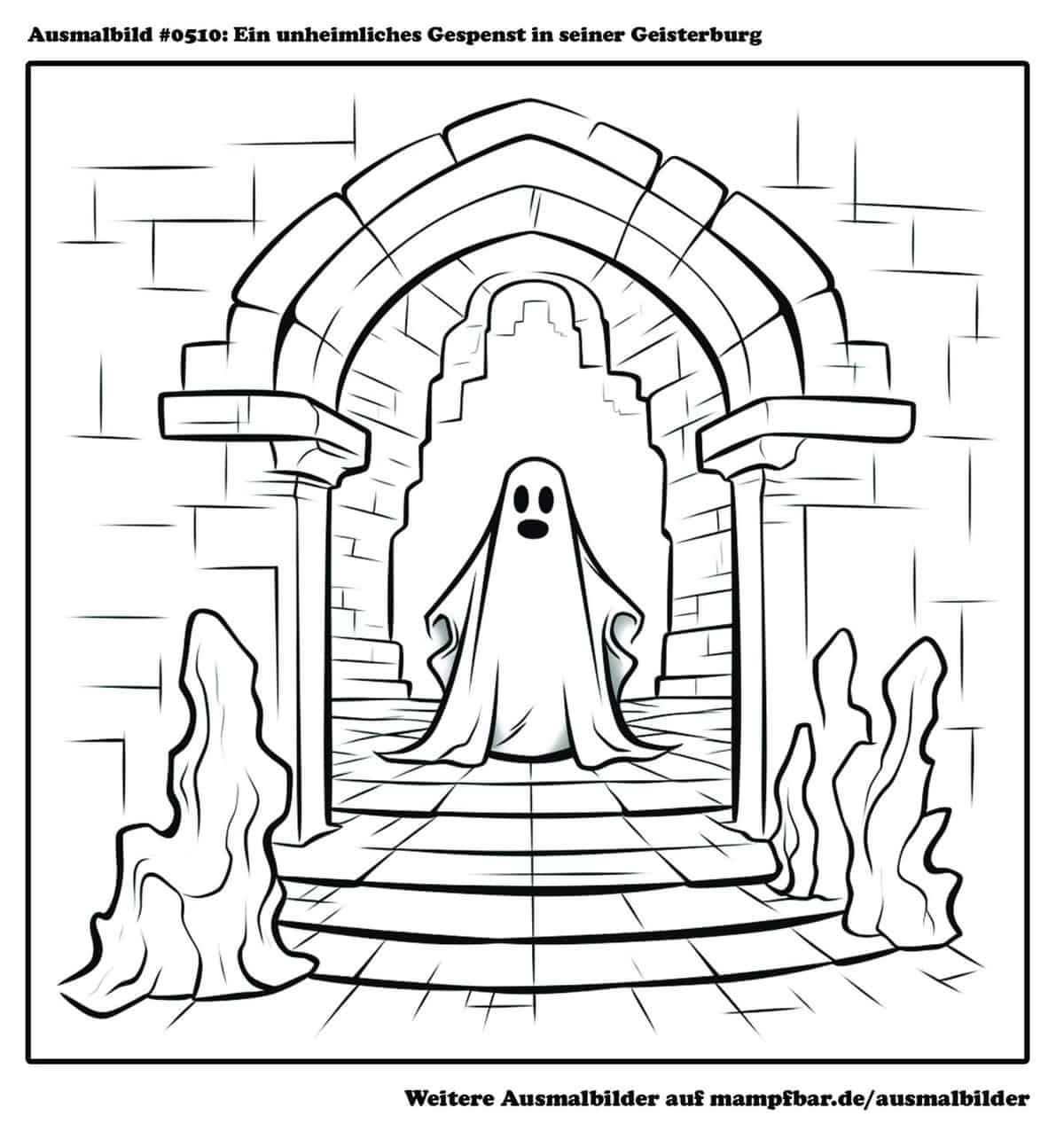 Geister zum Ausdrucken: Kostenlose Ausmalbilder für Gruselspaß und kreative Entfaltung!