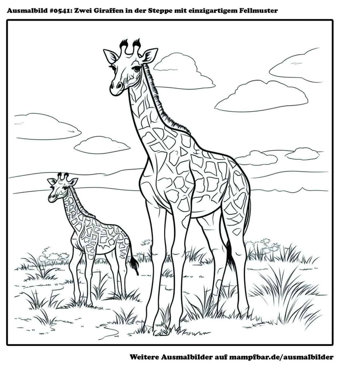  Foto zu 10 schöne Giraffen-Ausmalbilder zum Ausdrucken 