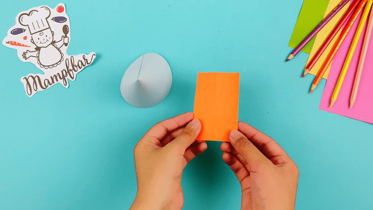 Osterhase basteln - Hasenkopf aus Papier (Anleitung) | mampfbar